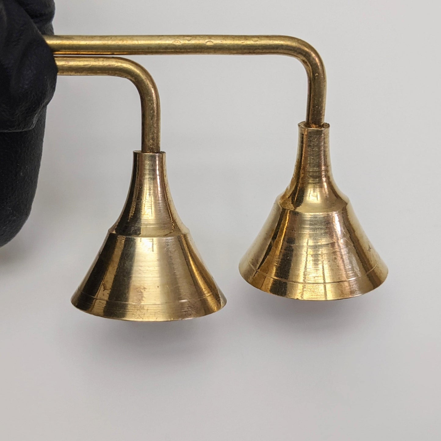 Set of two (2) Vintage Small Brass Candle Snuffers | Mid Century Modern | Boho Decor
