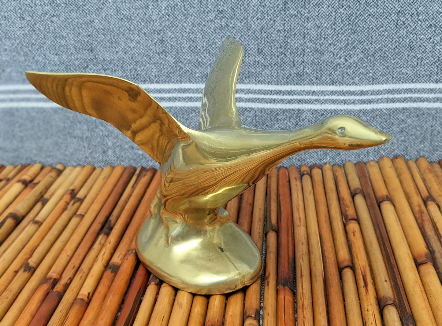 Vintage Brass Bird Figurine | Mid Century Modern | Boho Decor