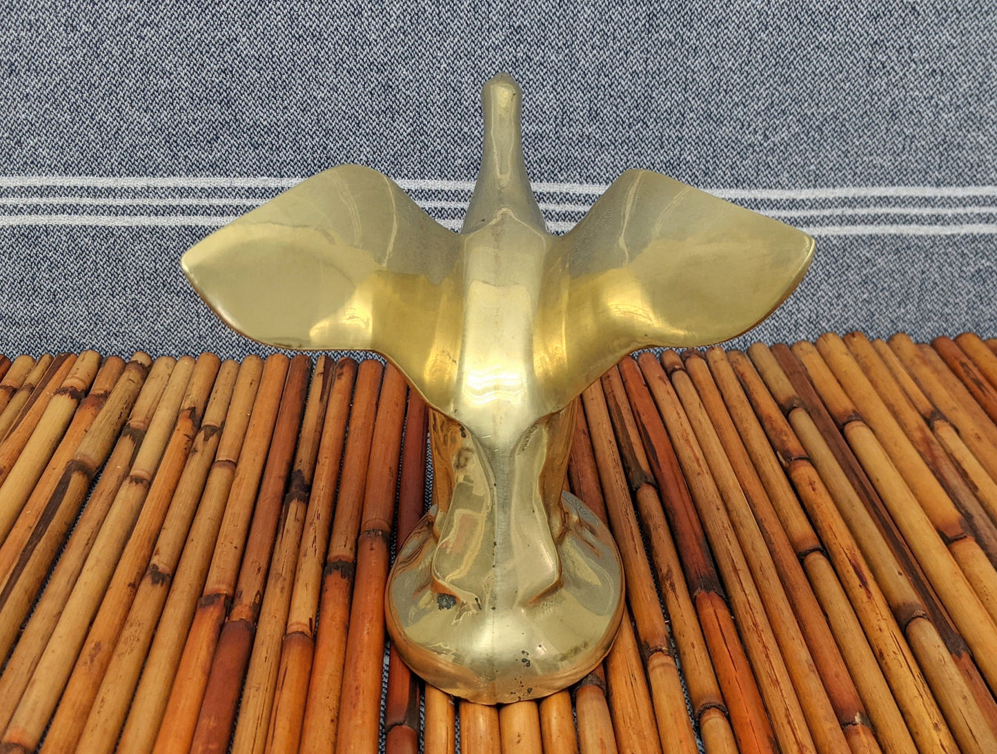 Vintage Brass Bird Figurine | Mid Century Modern | Boho Decor