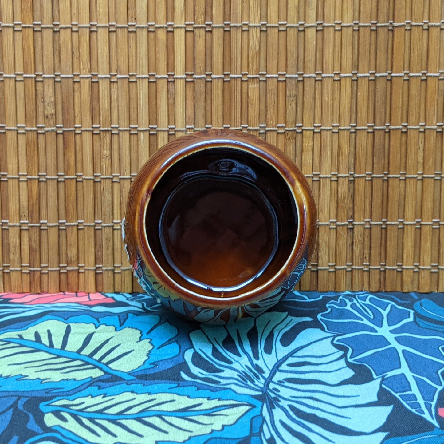 RARE! Vintage Brown Ceramic Coconut Kon-Tiki Condiment Bowl (Lid Missing) | Restaurant Montreal Sheraton Hotel | By Stephen Crane Associates