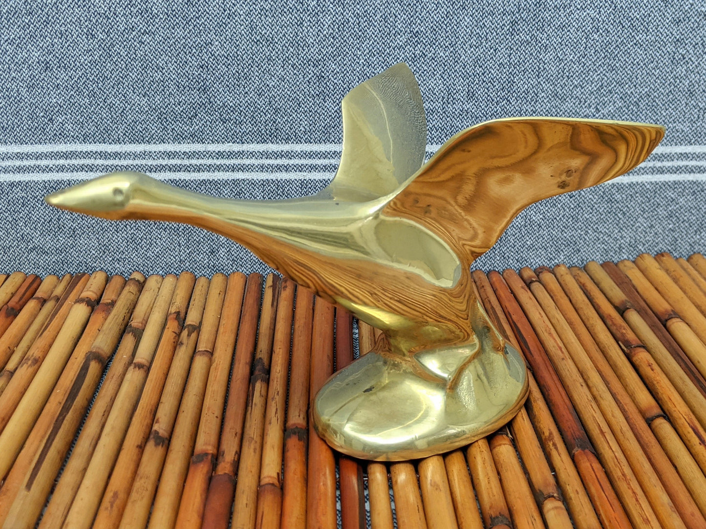 Vintage Brass Bird Figurine | Mid Century Modern | Boho Decor