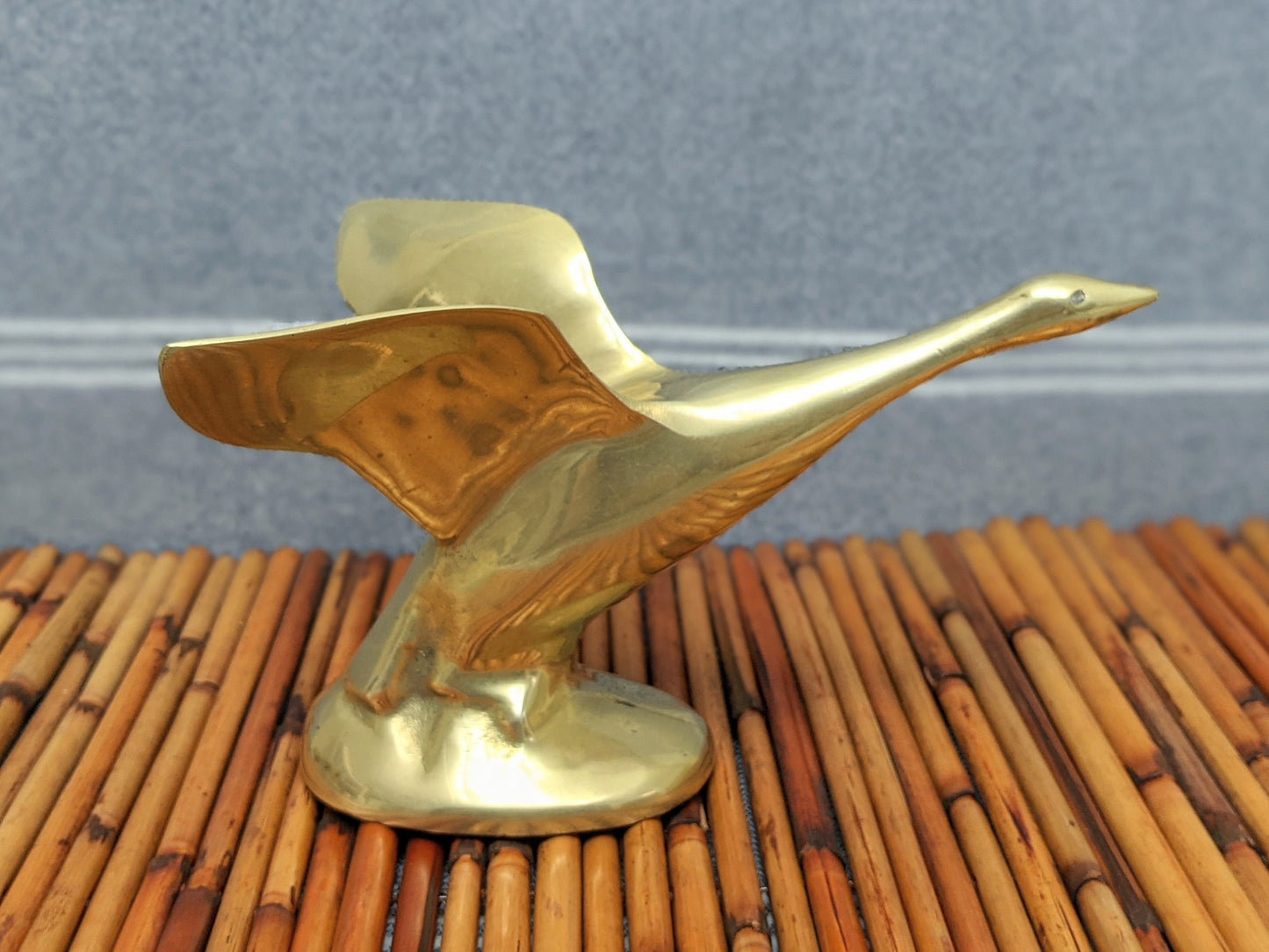 Vintage Brass Bird Figurine | Mid Century Modern | Boho Decor