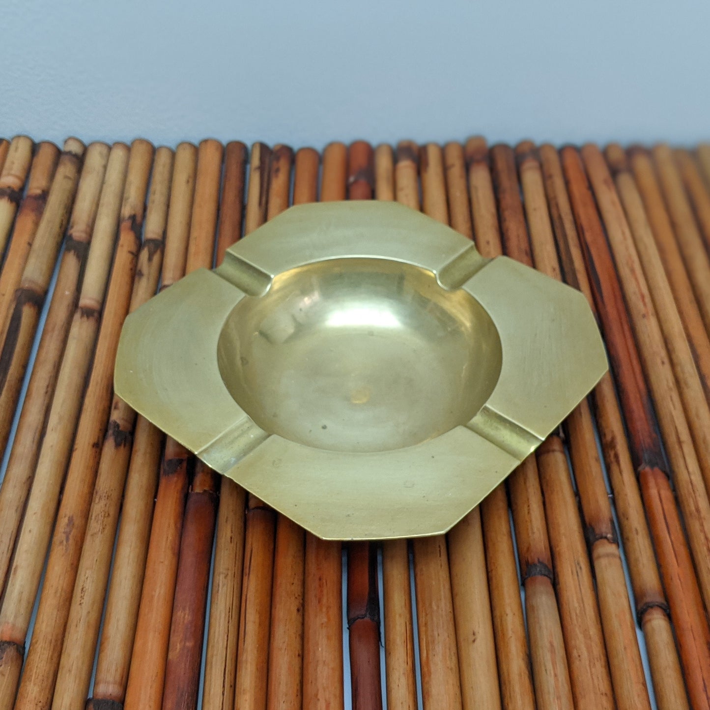 Vintage Square Brass Ashtray | Catchall Dish | Trinket Dish | Jewelry Dish