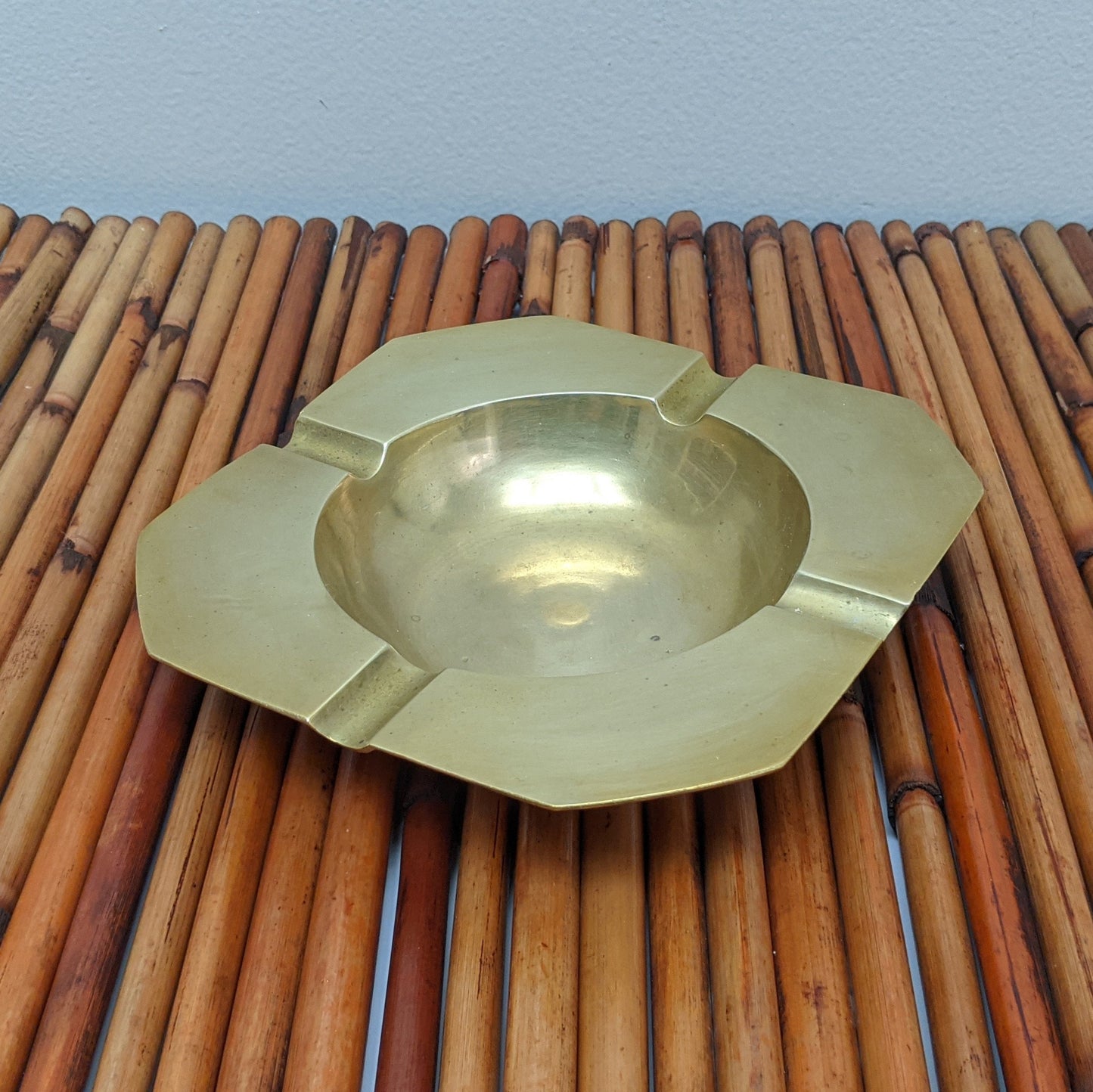 Vintage Square Brass Ashtray | Catchall Dish | Trinket Dish | Jewelry Dish