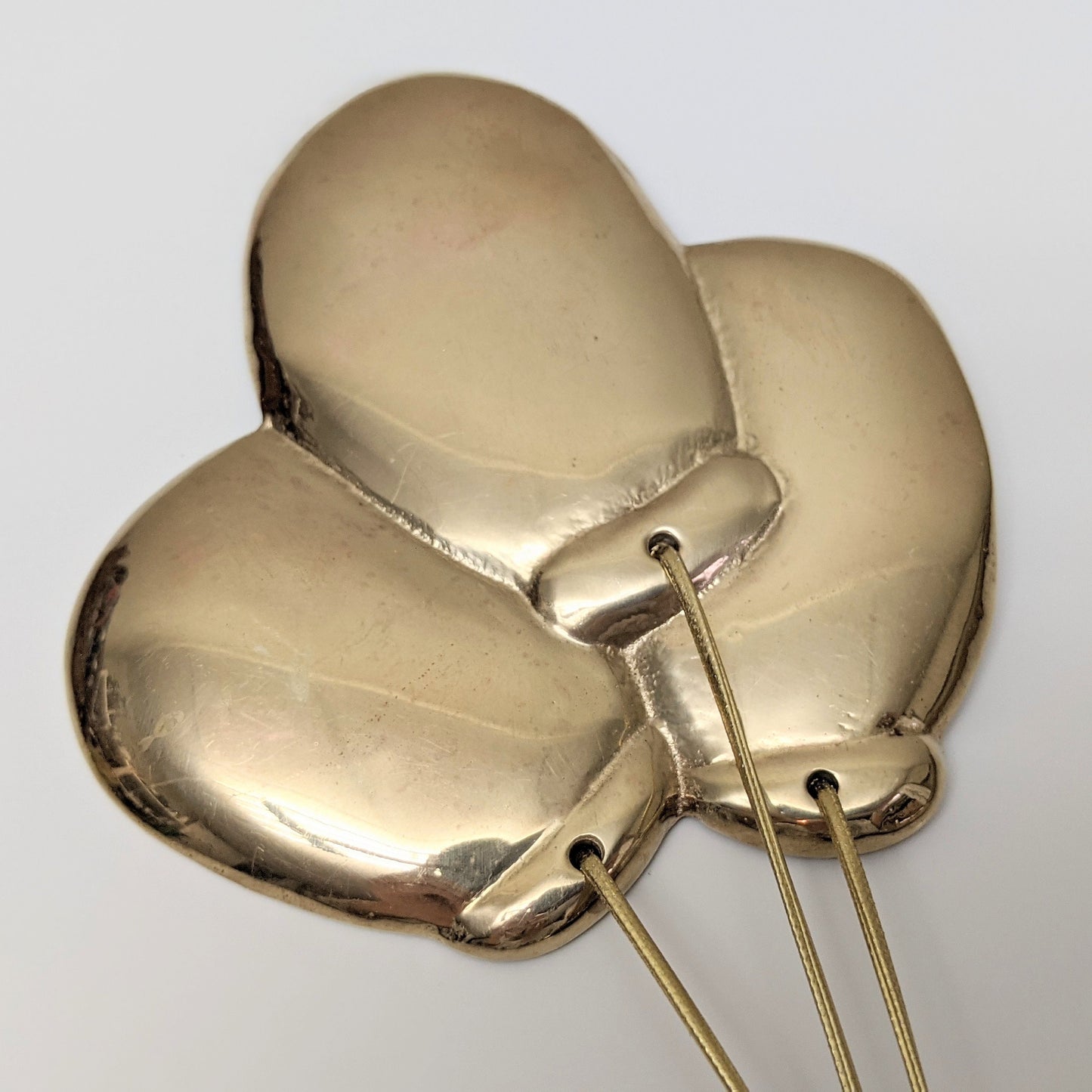 Vintage Brass Clown with Balloons Wall Decoration