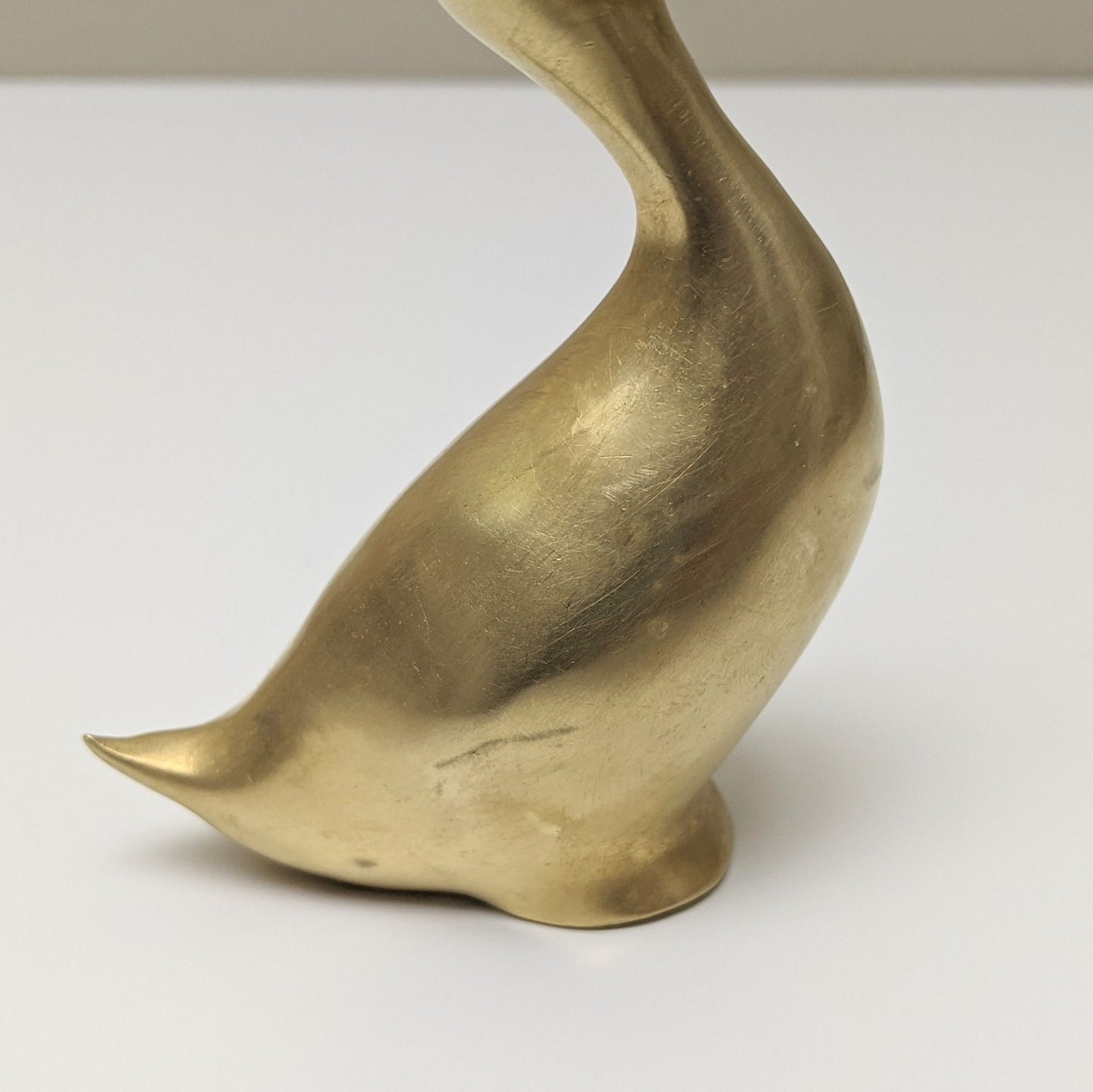 Vintage Brass Duck Figurine | Mid Century Modern | Boho Decor